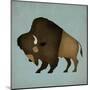 Buffalo Bison I-Ryan Fowler-Mounted Art Print