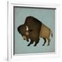 Buffalo Bison I-Ryan Fowler-Framed Art Print