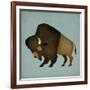 Buffalo Bison I-Ryan Fowler-Framed Art Print