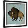 Buffalo Bison I-Ryan Fowler-Framed Art Print