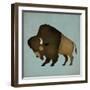 Buffalo Bison I-Ryan Fowler-Framed Art Print