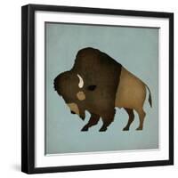 Buffalo Bison I-Ryan Fowler-Framed Art Print