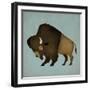Buffalo Bison I-Ryan Fowler-Framed Art Print