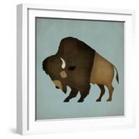 Buffalo Bison I-Ryan Fowler-Framed Art Print