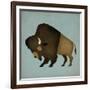 Buffalo Bison I-Ryan Fowler-Framed Premium Giclee Print