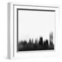Buffalo City Skyline - Black-NaxArt-Framed Art Print