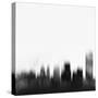 Buffalo City Skyline - Black-NaxArt-Stretched Canvas