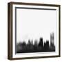 Buffalo City Skyline - Black-NaxArt-Framed Art Print