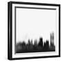 Buffalo City Skyline - Black-NaxArt-Framed Art Print