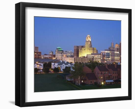 Buffalo City Skyline, New York State, United States of America, North America-Richard Cummins-Framed Premium Photographic Print