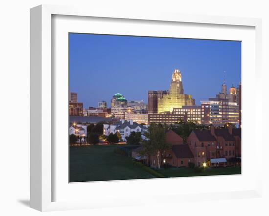 Buffalo City Skyline, New York State, United States of America, North America-Richard Cummins-Framed Photographic Print