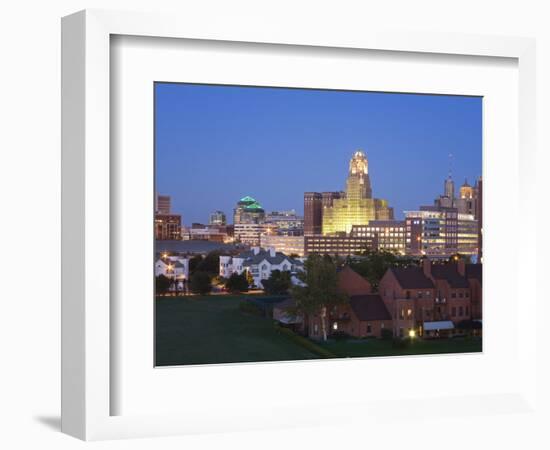 Buffalo City Skyline, New York State, United States of America, North America-Richard Cummins-Framed Photographic Print