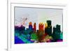 Buffalo City Skyline-NaxArt-Framed Premium Giclee Print