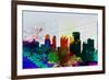 Buffalo City Skyline-NaxArt-Framed Premium Giclee Print