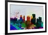 Buffalo City Skyline-NaxArt-Framed Premium Giclee Print