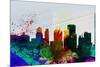 Buffalo City Skyline-NaxArt-Mounted Premium Giclee Print