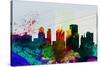 Buffalo City Skyline-NaxArt-Stretched Canvas