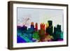 Buffalo City Skyline-NaxArt-Framed Art Print