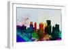 Buffalo City Skyline-NaxArt-Framed Art Print