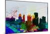 Buffalo City Skyline-NaxArt-Mounted Art Print