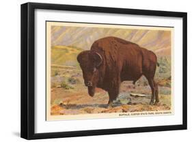 Buffalo, Custer State Park-null-Framed Art Print