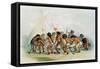 Buffalo Dance, circa 1832-George Catlin-Framed Stretched Canvas