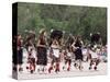 Buffalo Dance Performed by Indians from Laguna Pueblo on 4th July, Santa Fe, New Mexico, USA-Nedra Westwater-Stretched Canvas