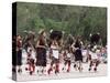 Buffalo Dance Performed by Indians from Laguna Pueblo on 4th July, Santa Fe, New Mexico, USA-Nedra Westwater-Stretched Canvas