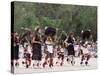 Buffalo Dance Performed by Indians from Laguna Pueblo on 4th July, Santa Fe, New Mexico, USA-Nedra Westwater-Stretched Canvas
