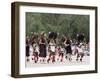 Buffalo Dance Performed by Indians from Laguna Pueblo on 4th July, Santa Fe, New Mexico, USA-Nedra Westwater-Framed Photographic Print