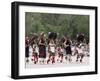 Buffalo Dance Performed by Indians from Laguna Pueblo on 4th July, Santa Fe, New Mexico, USA-Nedra Westwater-Framed Photographic Print