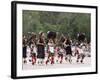 Buffalo Dance Performed by Indians from Laguna Pueblo on 4th July, Santa Fe, New Mexico, USA-Nedra Westwater-Framed Photographic Print