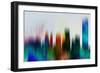 Buffalo Downtown Skyline-NaxArt-Framed Premium Giclee Print