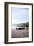 Buffalo Herders on the Beach in Sumba, Indonesia, Southeast Asia, Asia-James Morgan-Framed Photographic Print