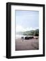 Buffalo Herders on the Beach in Sumba, Indonesia, Southeast Asia, Asia-James Morgan-Framed Photographic Print