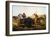 Buffalo Hunt, 1862-Currier & Ives-Framed Giclee Print