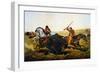 Buffalo Hunt, 1862-Currier & Ives-Framed Giclee Print