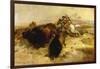 Buffalo Hunt, 1897-Charles Marion Russell-Framed Giclee Print