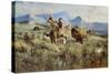 Buffalo hunt. 1905-Edga Samuel Paxson-Stretched Canvas