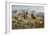 Buffalo hunt. 1905-Edga Samuel Paxson-Framed Giclee Print