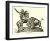 Buffalo Hunt, by Meriden Britannia Company-null-Framed Giclee Print