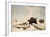 Buffalo Hunt, C.1822-1824-Peter Rindisbacher-Framed Giclee Print