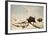 Buffalo Hunt, C.1822-1824-Peter Rindisbacher-Framed Giclee Print
