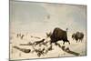 Buffalo Hunt, C.1822-1824-Peter Rindisbacher-Mounted Giclee Print