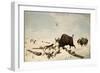 Buffalo Hunt, C.1822-1824-Peter Rindisbacher-Framed Giclee Print