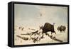 Buffalo Hunt, C.1822-1824-Peter Rindisbacher-Framed Stretched Canvas