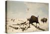 Buffalo Hunt, C.1822-1824-Peter Rindisbacher-Stretched Canvas