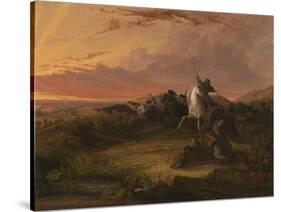 Buffalo Hunt, C.1848-Seth Eastman-Stretched Canvas