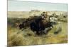 Buffalo Hunt no. 7-Charles Marion Russell-Mounted Giclee Print