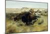 Buffalo Hunt no. 7-Charles Marion Russell-Mounted Giclee Print